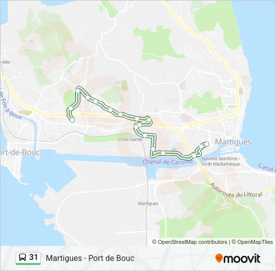 31 Bus Line Map