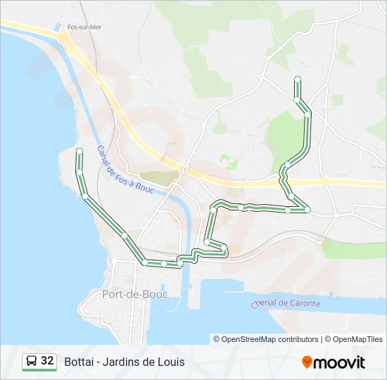 32 Bus Line Map