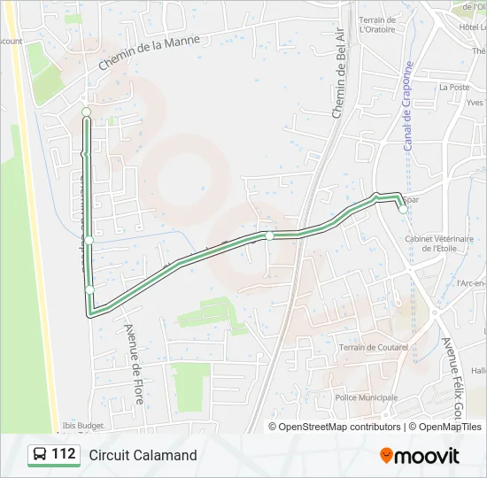 112 Bus Line Map