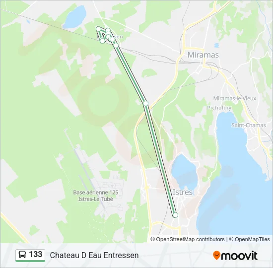 133 Bus Line Map