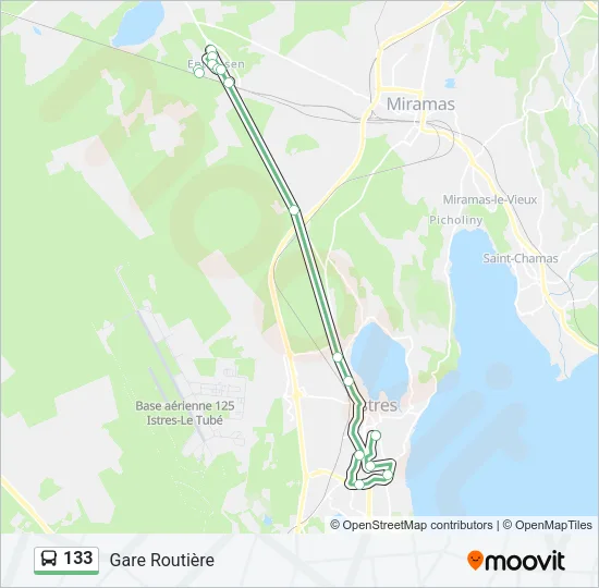 133 Bus Line Map