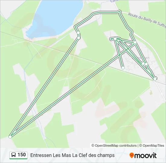 150 Bus Line Map