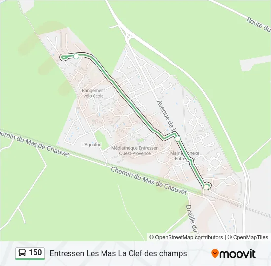 150 Bus Line Map