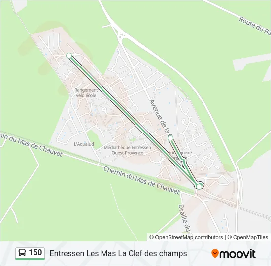 150 Bus Line Map