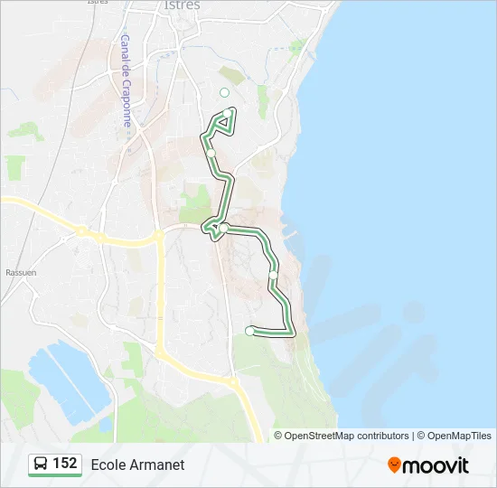 152 Bus Line Map