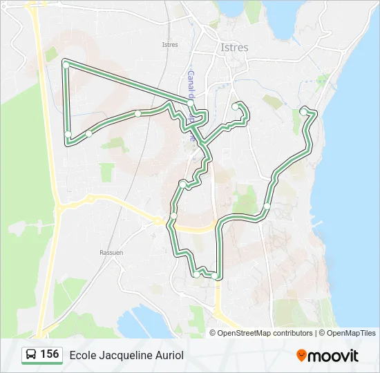 156 Bus Line Map
