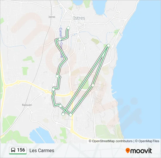156 Bus Line Map