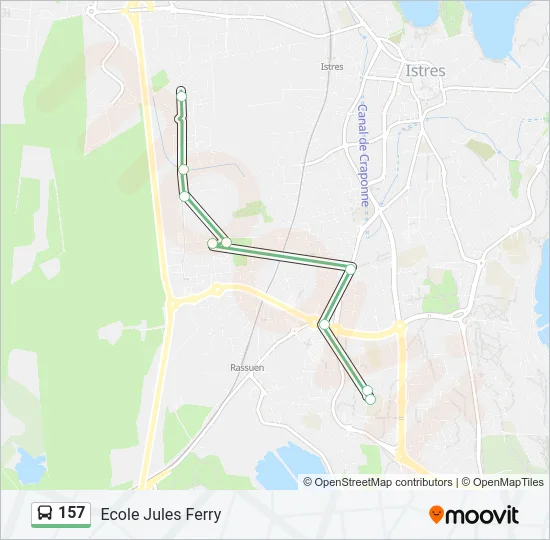 157 Bus Line Map