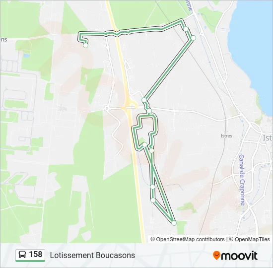158 Bus Line Map