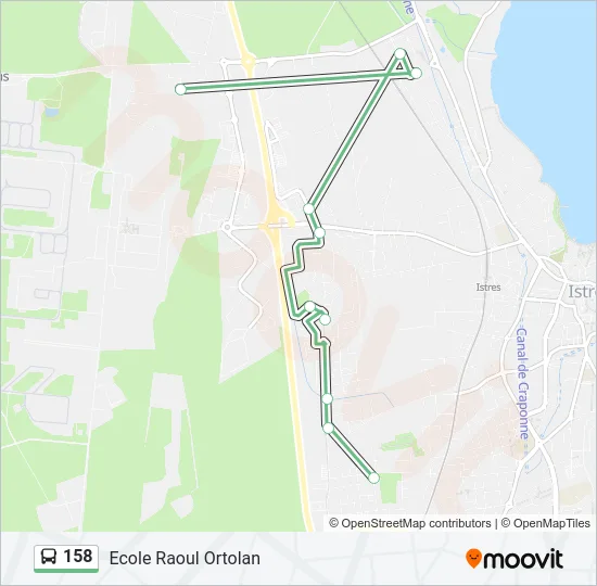 158 Bus Line Map