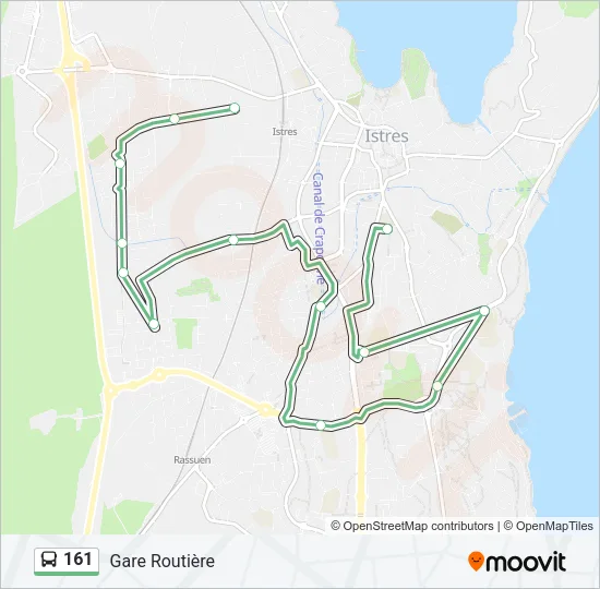 161 Bus Line Map