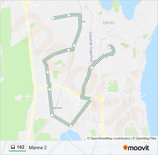 Plan de la ligne 162 de bus