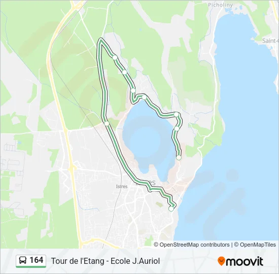 164 Bus Line Map