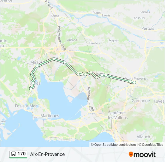 170 Bus Line Map