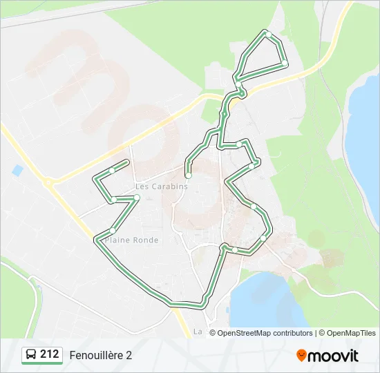 212 Bus Line Map