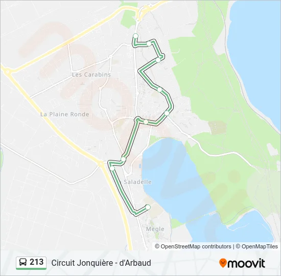 213 Bus Line Map