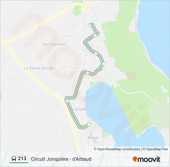 213 Bus Line Map