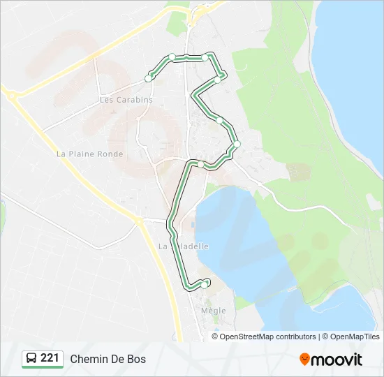 221 Bus Line Map