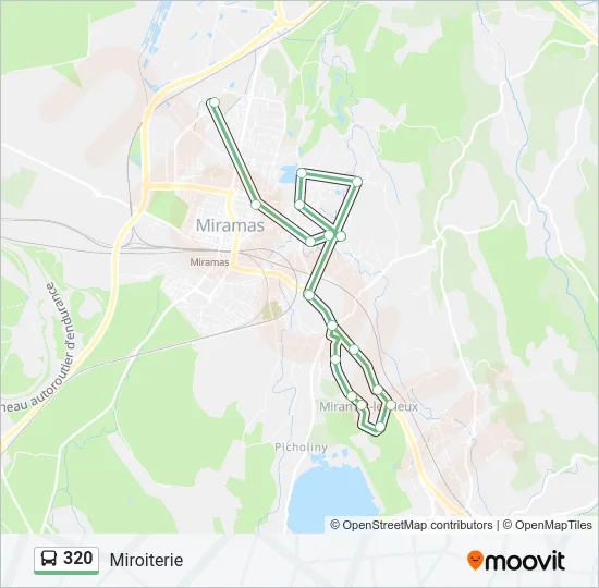 320 Bus Line Map