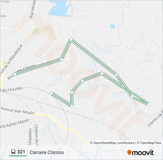 321 Bus Line Map