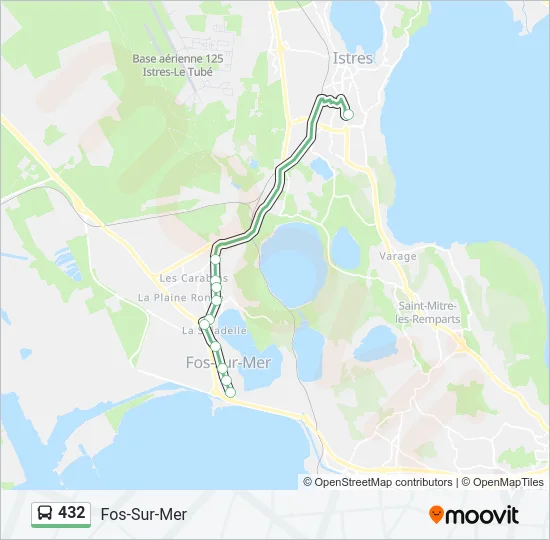 432 Bus Line Map