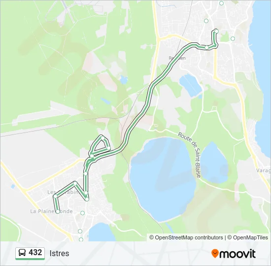 432 Bus Line Map