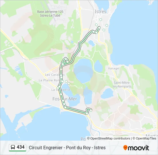 434 Bus Line Map