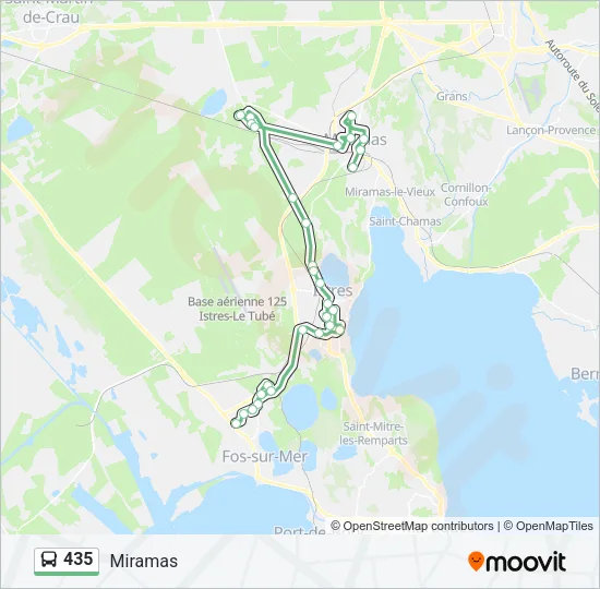 435 Bus Line Map
