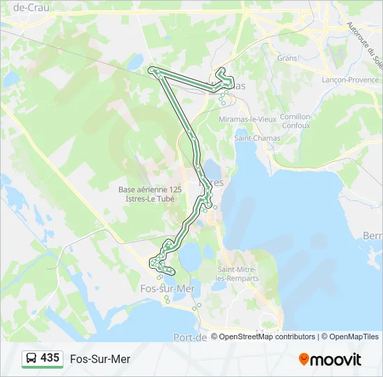 435 Bus Line Map