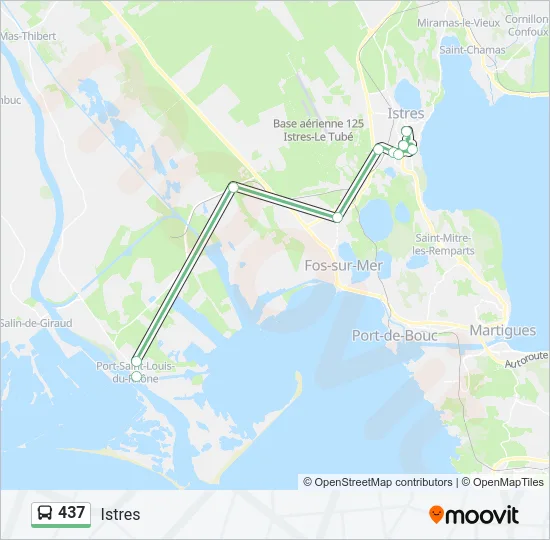 437 Bus Line Map