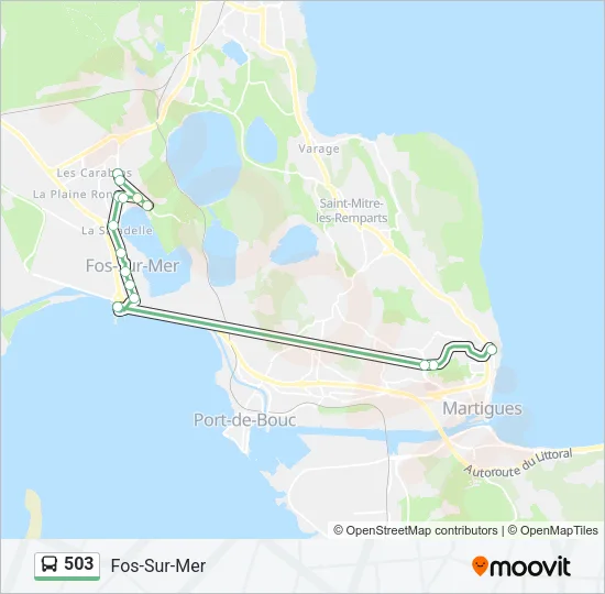 503 Bus Line Map