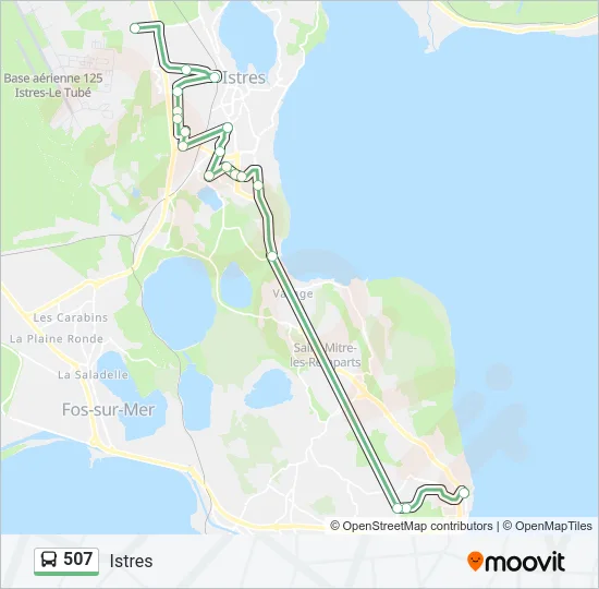 507 Bus Line Map