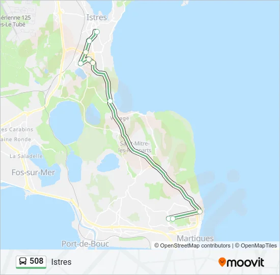 508 Bus Line Map