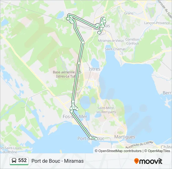 552 Bus Line Map