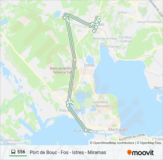 556 Bus Line Map