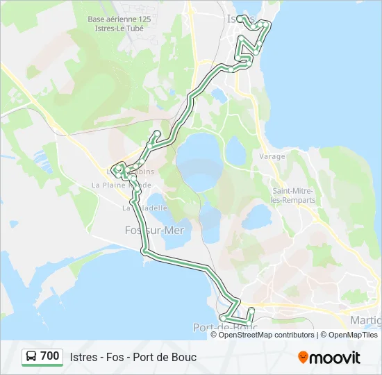 700 Bus Line Map
