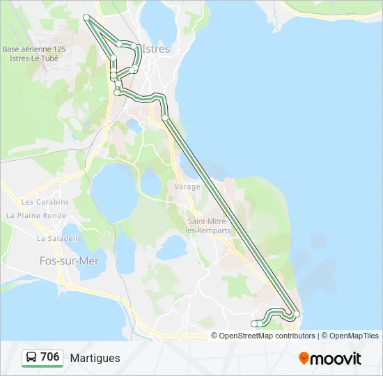 706 Bus Line Map