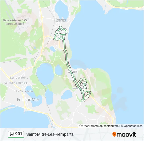 901 Bus Line Map