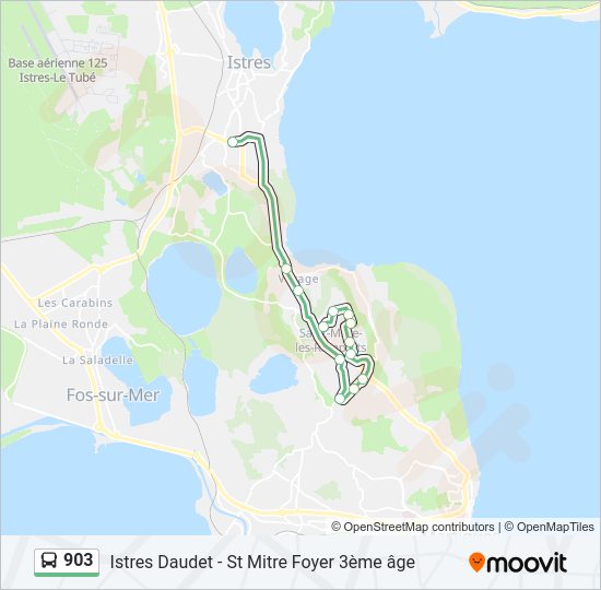 Plan de la ligne 903 de bus