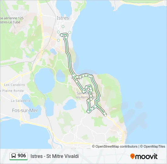 906 Bus Line Map