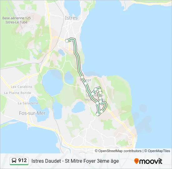912 Bus Line Map