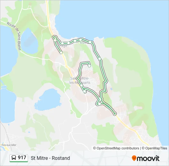 917 Bus Line Map