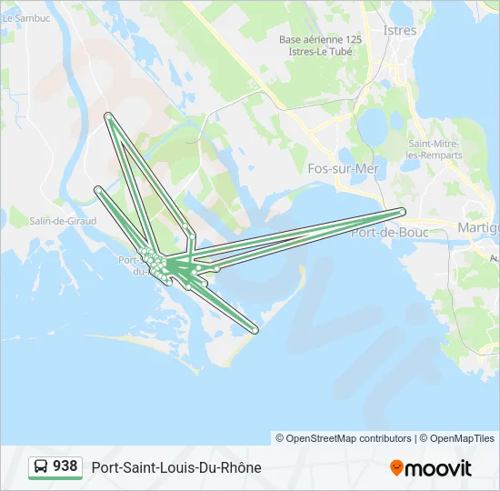 938 Bus Line Map