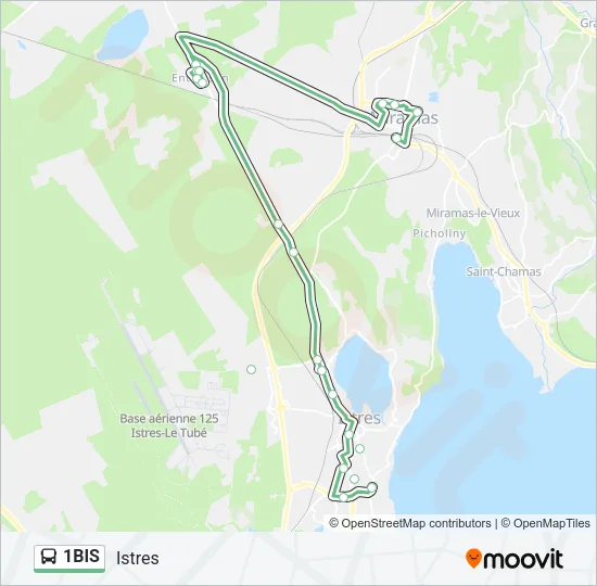 1BIS Bus Line Map