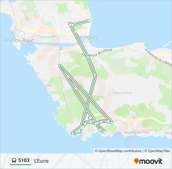 5103 Bus Line Map