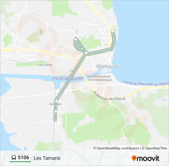 5106 Bus Line Map