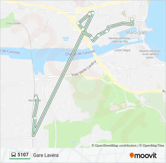 5107 Bus Line Map