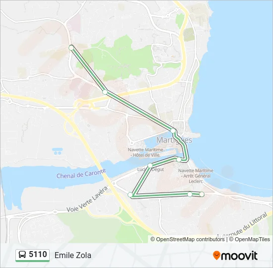 5110 Bus Line Map