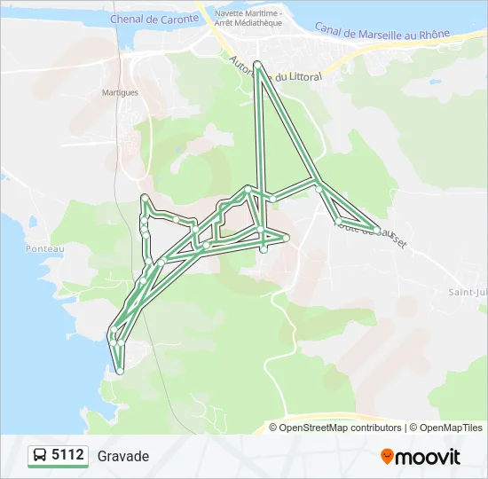 5112 Bus Line Map