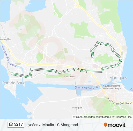 5217 Bus Line Map